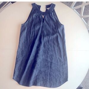 C&C California linen halter dress